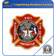 Benutzerdefinierte Marke Stickerei Logo Feuer Resure Patch